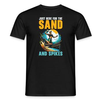 Beach Volleyball Sport Lover Volleyball Player - Men's T-Shirt - black - Front - AI Model Male 178 light (178cm)