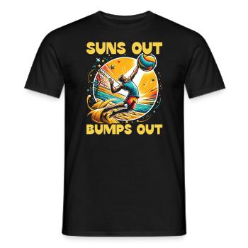 Beach Volleyball Sport Lover Volleyball Player - Men's T-Shirt - black - Front - AI Model Male 178 light (178cm)