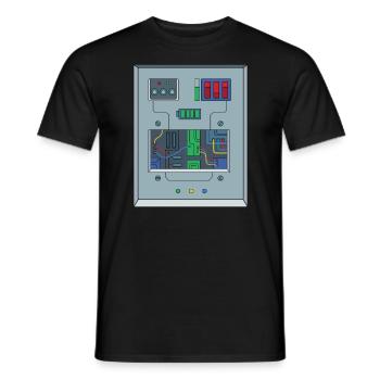 Roboter Kostüm Robotik Technik - Männer T-Shirt - Schwarz - Vorne - AI Model Male 178 light (178cm)
