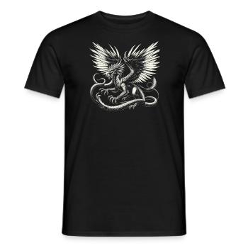 Piasa Vogel Fabelwesen Folklore Urban Legend - Männer T-Shirt - Schwarz - Vorne - AI Model Male 178 light (178cm)