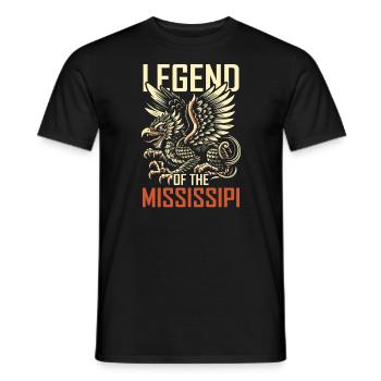 Piasa Vogel Fabelwesen Folklore Urban Legend - Männer T-Shirt - Schwarz - Vorne - AI Model Male 178 light (178cm)