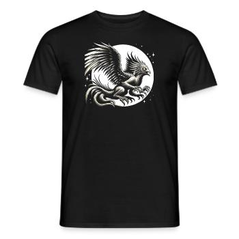 Piasa Vogel Fabelwesen Folklore Urban Legend - Männer T-Shirt - Schwarz - Vorne - AI Model Male 178 light (178cm)