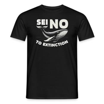 Gefährdete Arten Seiwal Tierrechte - Männer T-Shirt - Schwarz - Vorne - AI Model Male 178 light (178cm)
