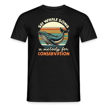 Gefährdete Arten Seiwal Tierrechte - Männer T-Shirt - Schwarz - Vorne - AI Model Male 178 light (178cm)
