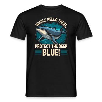 Gefährdete Arten Seiwal Tierrechte - Männer T-Shirt - Schwarz - Vorne - AI Model Male 178 light (178cm)