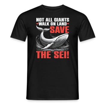 Gefährdete Arten Seiwal Tierrechte - Männer T-Shirt - Schwarz - Vorne - AI Model Male 178 light (178cm)