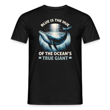 Gefährdete Arten Blauwal Tierrechte - Männer T-Shirt - Schwarz - Vorne - AI Model Male 178 light (178cm)