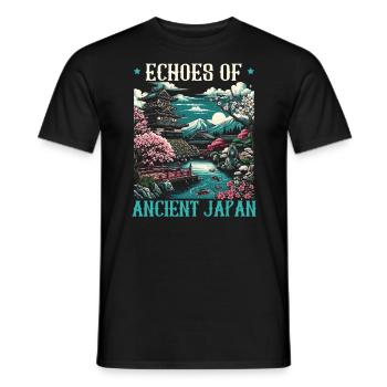 Feudales Japan Kultur Japanische Kanji Geschichte - Männer T-Shirt - Schwarz - Vorne - AI Model Male 178 light (178cm)