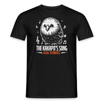 Gefährdete Tierarten Kakapo Tierrechtsaktivist - Männer T-Shirt - Schwarz - Vorne - AI Model Male 178 light (178cm)
