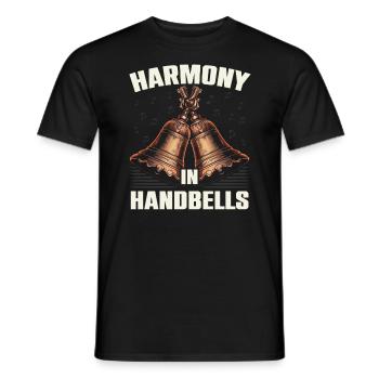 Joueur de cloches musicales musicien amoureux des cloches - T-shirt homme - noir - Devant - AI Model Male 178 light (178cm)