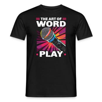 Poetry Slam Poet Romanautor Gedichtliteratur - Männer T-Shirt - Schwarz - Vorne - AI Model Male 178 light (178cm)