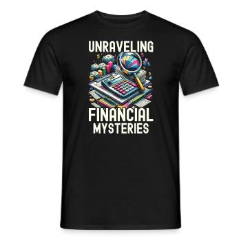 Forensic Accountant Profession Audit Accounting - Men's T-Shirt - black - Front - AI Model Male 178 light (178cm)