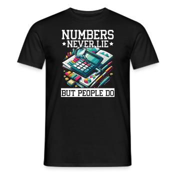 Forensic Accountant Profession Audit Accounting - Men's T-Shirt - black - Front - AI Model Male 178 light (178cm)