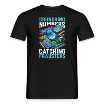 Forensic Accountant Profession Audit Accounting - Men's T-Shirt - black - Front - AI Model Male 178 light (178cm)