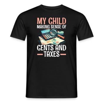 Maman d’un comptable fiscaliste Comptabilité Saison des impôts - T-shirt homme - noir - Devant - AI Model Male 178 light (178cm)