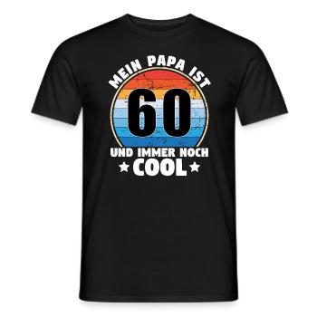 My Dad Is 60 And Still Cool 1964 - Men's T-Shirt - black - Front - AI Model Male 178 light (178cm)