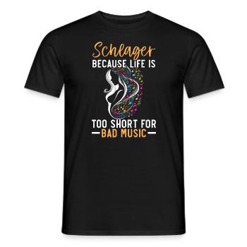 Deutscher Schlagersänger Deutschland Musikliebhaber - Männer T-Shirt - Schwarz - Vorne - AI Model Male 178 light (178cm)
