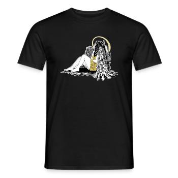 Angel Angel Wings - Men's T-Shirt - black - Front - AI Model Male 178 light (178cm)