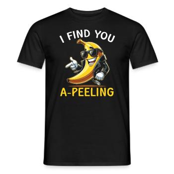 Banana Lover Banana Eater Food Tropical Fruit - Men's T-Shirt - black - Front - AI Model Male 178 light (178cm)