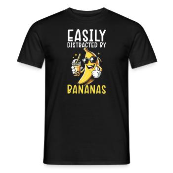 Banana Lover Banana Eater Food Tropical Fruit - Men's T-Shirt - black - Front - AI Model Male 178 light (178cm)