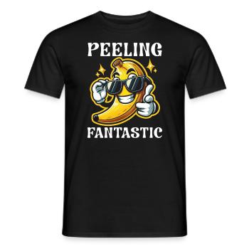 Banana Lover Banana Eater Food Tropical Fruit - Men's T-Shirt - black - Front - AI Model Male 178 light (178cm)