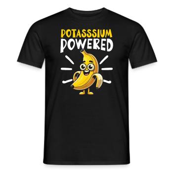 Banana Lover Banana Eater Food Tropical Fruit - Men's T-Shirt - black - Front - AI Model Male 178 light (178cm)