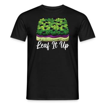 Microgreens Agriculture Micro Farming Gardening - Men's T-Shirt - black - Front - AI Model Male 178 light (178cm)