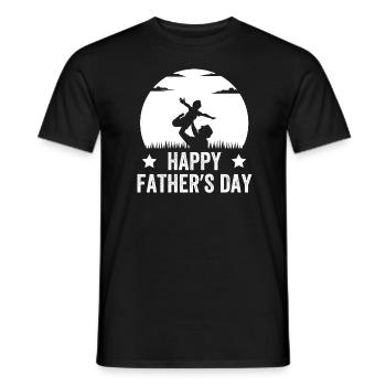 Bonne fête des pères - T-shirt homme - noir - Devant - AI Model Male 178 light (178cm)