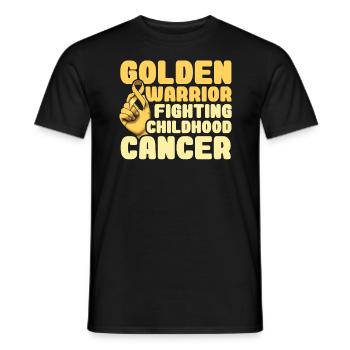 Bewusstsein für Krebs im Kindesalter Chemotherapie Kampf gegen Krebs - Männer T-Shirt - Schwarz - Vorne - AI Model Male 178 light (178cm)