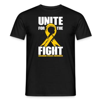 Aufklärung über Krebs im Kindesalter, Chemo, Krebs bekämpfen - Männer T-Shirt - Schwarz - Vorne - AI Model Male 178 light (178cm)