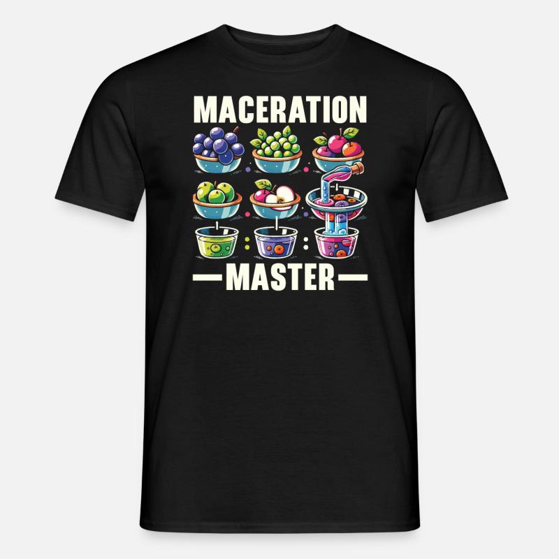Mazerationsprozess Lebensmittelzubereitung Einweichen - Männer T-Shirt - Schwarz