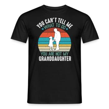 Vintage, du kannst mir nicht sagen, was ich tun soll Niedliches Design - Männer T-Shirt - Schwarz - Vorne - AI Model Male 178 light (178cm)