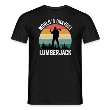Le bûcheron le plus correct du monde - T-shirt homme - noir - Devant - AI Model Male 178 light (178cm)