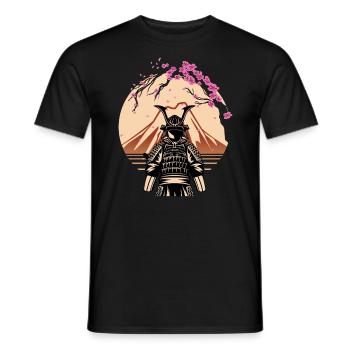 Samouraï Fuji Japon Combattant Japonais - T-shirt homme - noir - Devant - AI Model Male 178 light (178cm)