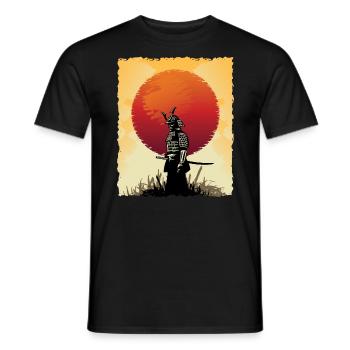 Samouraï Japon Combattant Art japonais - T-shirt homme - noir - Devant - AI Model Male 178 light (178cm)