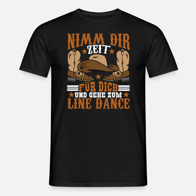 Line Dance Linedancer Nimm dir Zeit für dich - Männer T-Shirt - Schwarz