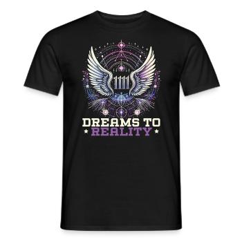 Angel Number Spiritual Guidance Numerology - Men's T-Shirt - black - Front - AI Model Male 178 light (178cm)