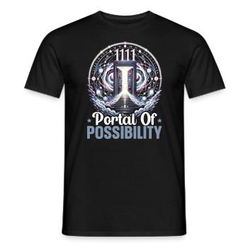 Angel Number Spiritual Guidance Numerology - Men's T-Shirt - black - Front - AI Model Male 178 light (178cm)