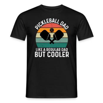 Pickleball Dad Like A Regular Dad But Cooler - Männer T-Shirt - Schwarz - Vorne - AI Model Male 178 light (178cm)