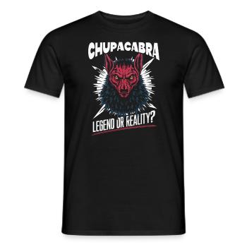 Chupacabra Créature légendaire Bête Cryptozoologie - T-shirt homme - noir - Devant - AI Model Male 178 light (178cm)