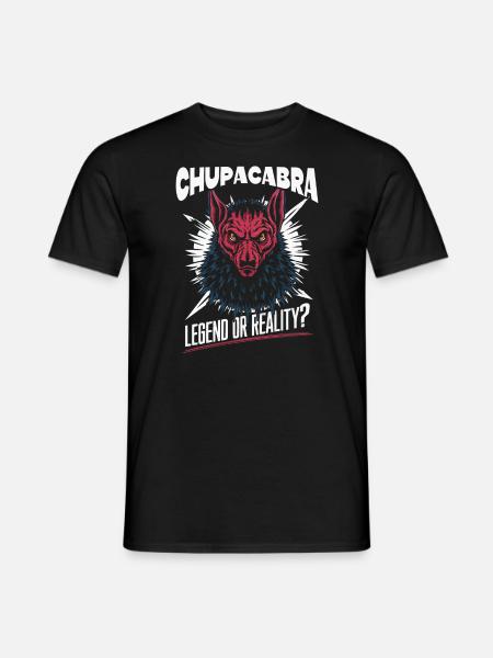 Chupacabra Legendarisch schepsel Beest Cryptozoölogie - Heren T-shirt - zwart