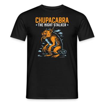 Chupacabra Créature légendaire Bête Cryptozoologie - T-shirt homme - noir - Devant - AI Model Male 178 light (178cm)