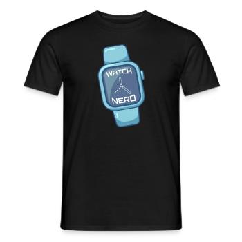 Montre Nerd Montres-bracelets Montre intelligente - T-shirt homme - noir - Devant - AI Model Male 178 light (178cm)