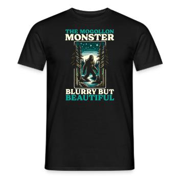 Mogollon Monster Mythical Cryptozoology Cryptid - Men's T-Shirt - black - Front - AI Model Male 178 light (178cm)