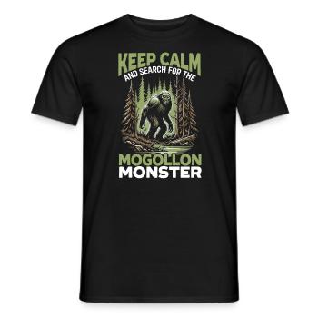 Mogollon Monster Mythical Cryptozoology Cryptid - Men's T-Shirt - black - Front - AI Model Male 178 light (178cm)