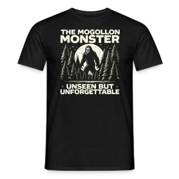 Mogollon-Monster Mythische Kryptozoologie Kryptide - Männer T-Shirt - Schwarz - Vorne - AI Model Male 178 light (178cm)