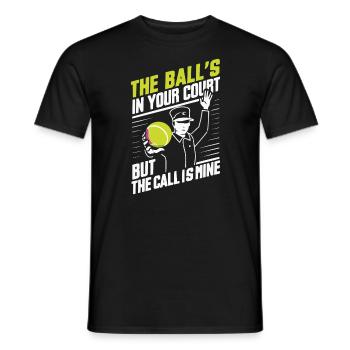 Tennis Umpire Ref Sports Game Official Referee - Men's T-Shirt - black - Front - AI Model Male 178 light (178cm)