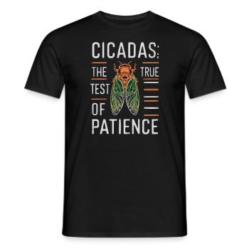 Cicada Invasion Insect Brood Cicada Survivor - Men's T-Shirt - black - Front - AI Model Male 178 light (178cm)