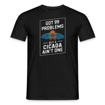 Cicada Invasion Insect Brood Cicada Survivor - Men's T-Shirt - black - Front - AI Model Male 178 light (178cm)