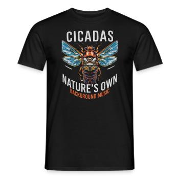 Cicada Invasion Insect Brood Cicada Survivor - Men's T-Shirt - black - Front - AI Model Male 178 light (178cm)